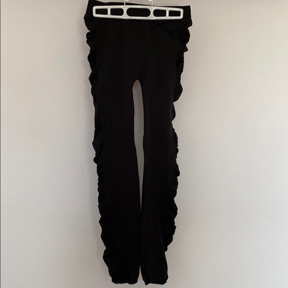 INC International Concepts Pants - INC International Concepts Black Ruched Leggings S